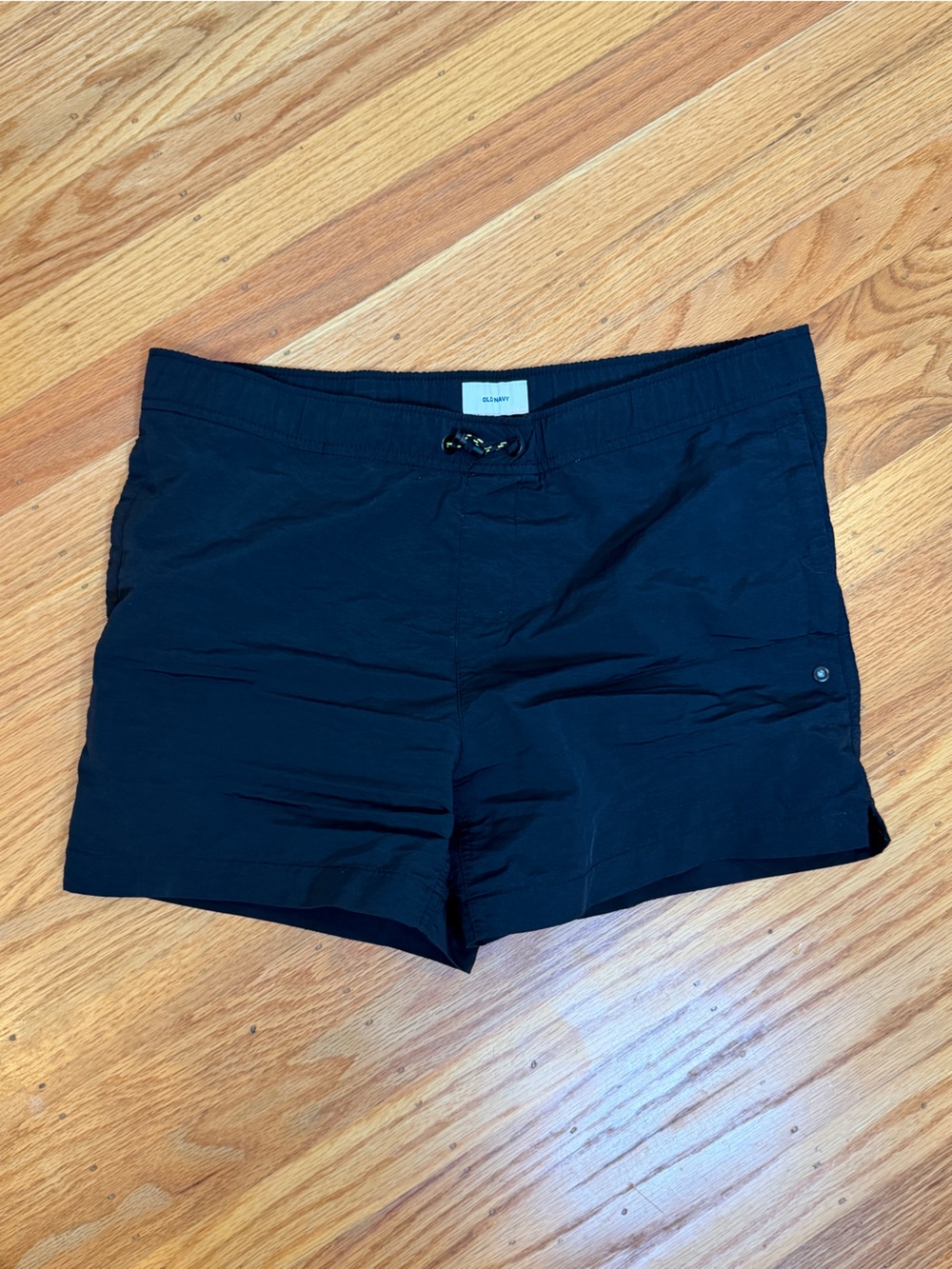Black Casual Shorts with Front Tie